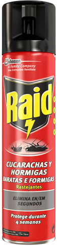 Raid® Aerosol Cucarachas y Hormigas